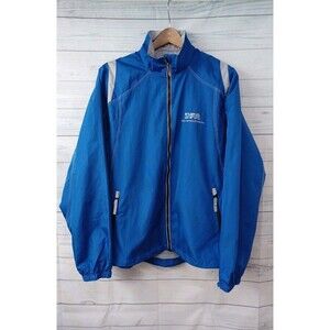 Ezem Womens Jacket Blue Full Zip Dairy Farmers of America XL Zip Pockets